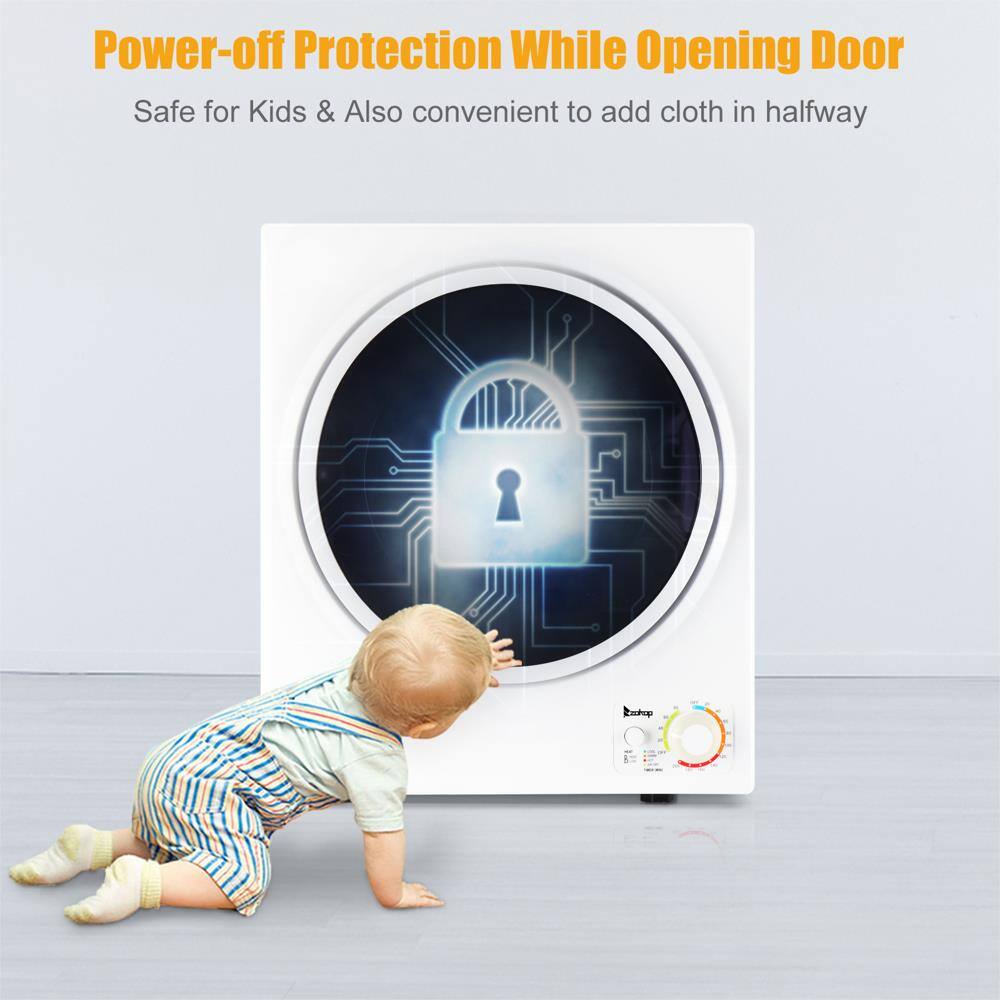Power-off Protection While Opening Door  
Safe for Kids & Also convenient to add cloth in halfway