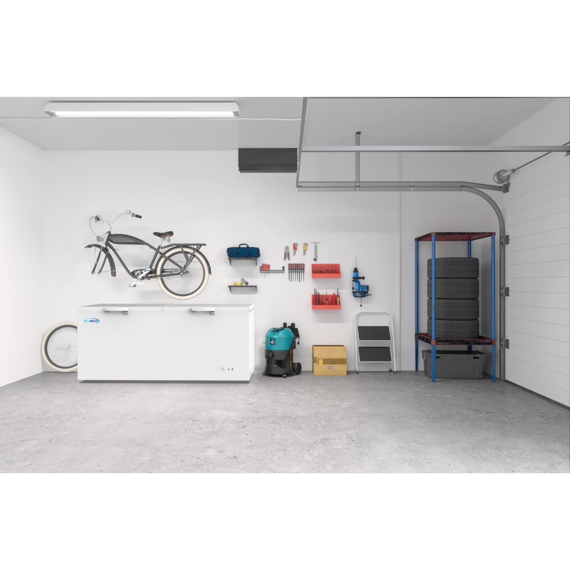 Alt View 8. Koolmore - 76 in. Commercial Chest Freezer 20 cu ft. SCF-20C - White.