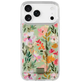 Walli Cases - iPhone 17 Pro Max Phone Case with Wallet and Finger Strap - Giving Garden