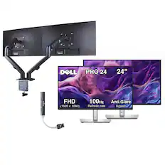DELL PRO 24 24" FHD (1920 x 1080) 100Hz Anti-Glare Refresh rate Screen