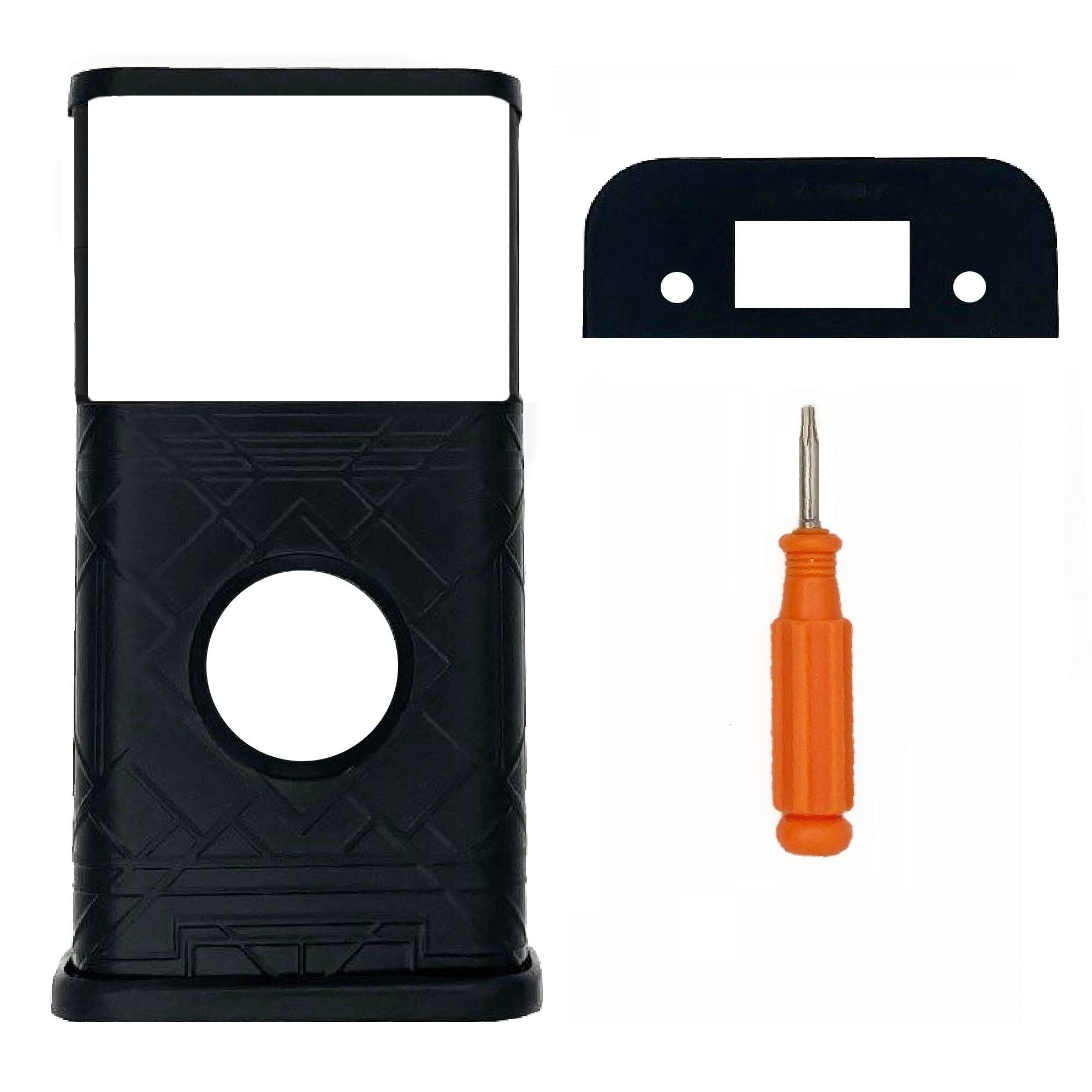 Back. Michael Healy - Art Deco Video Doorbell Cover (Ring 2nd Gen) - Matte Black.