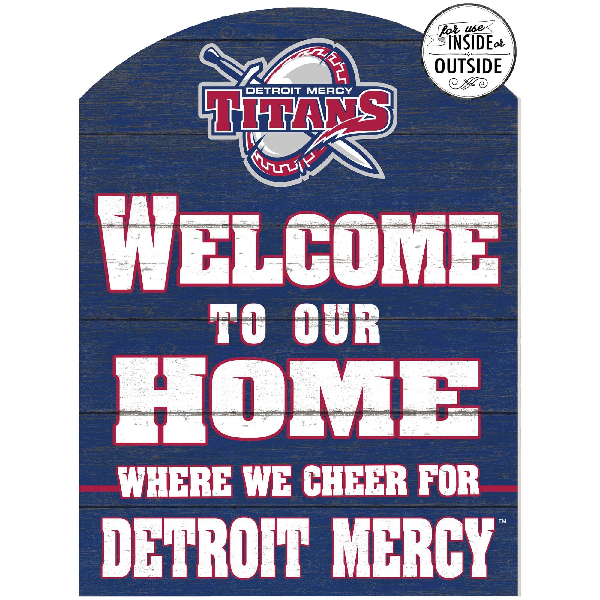 Detroit Mercy Titans 16'' x 22'' Indoor/Outdoor Marquee Sign