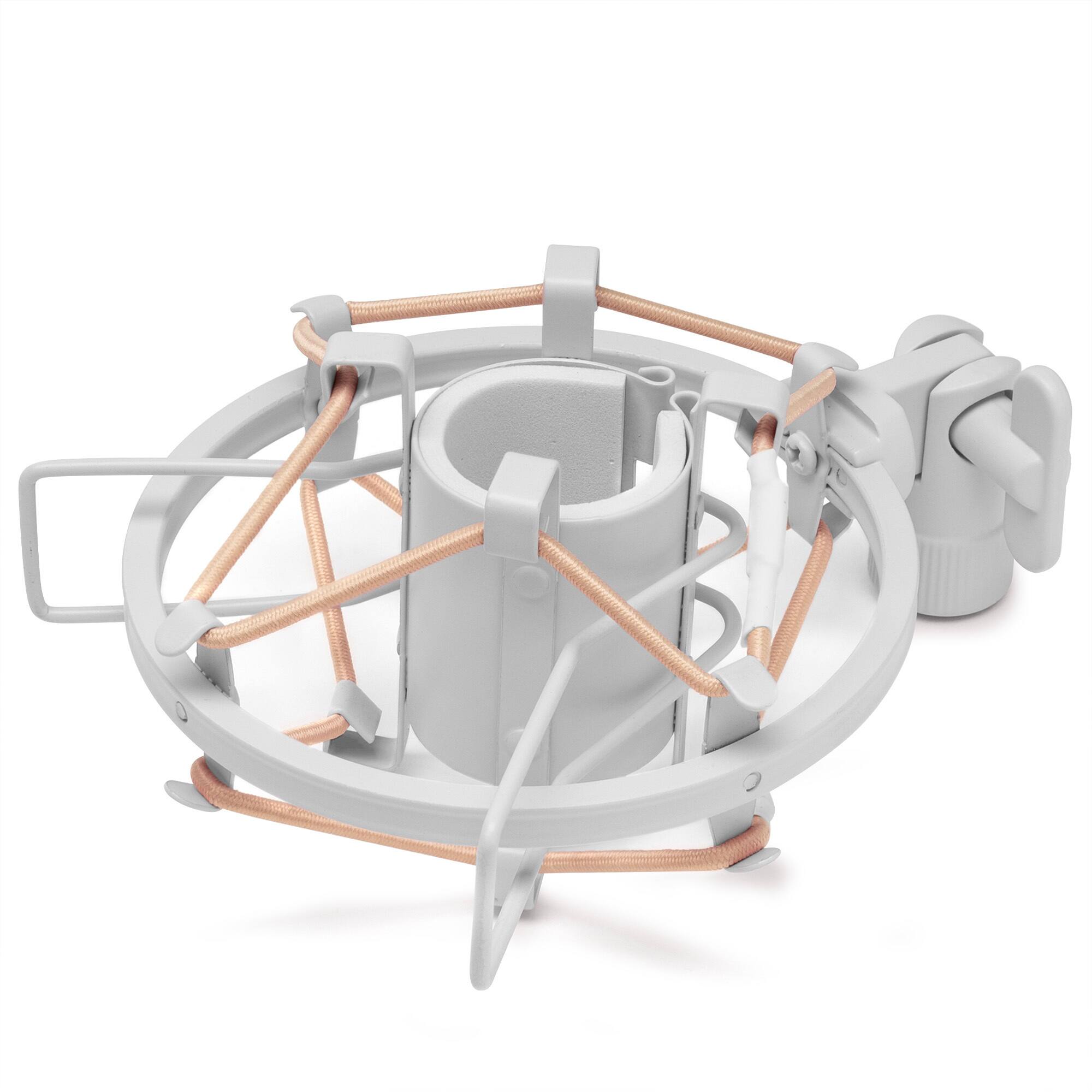 Front. FocusProAudio - Focus Pro Audio Shock Mount for Samson Q2U Microphone - White.