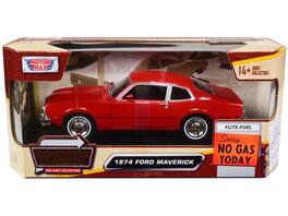 1974 Ford Maverick "Forgotten Classics" Series 1/24 Diecast Model Car by Motormax - Red