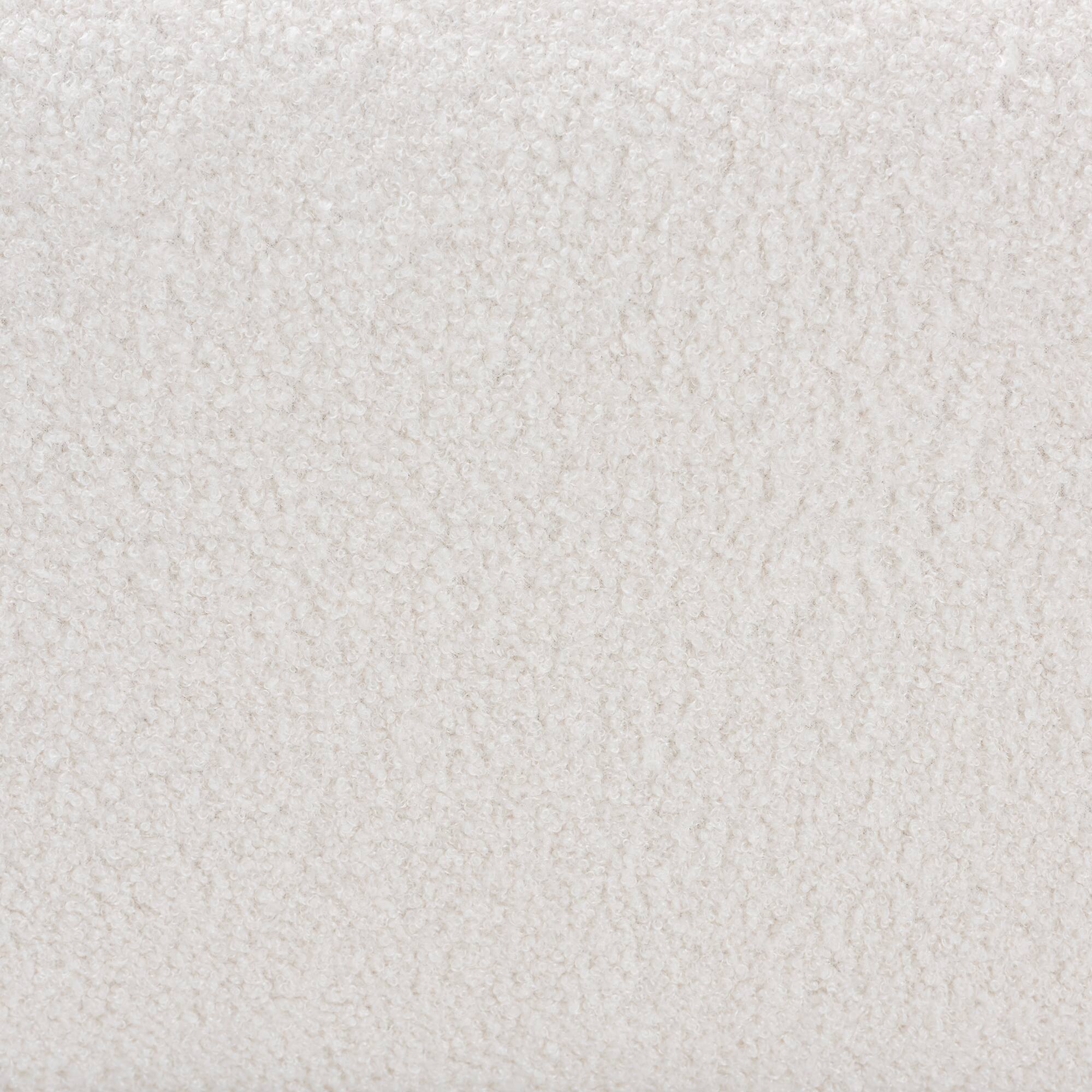 Alt View 1. Baxton Studio - Athena Modern and Contemporary Boucle Upholstered and Finished Wood Square Ottoman - Ivory.