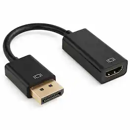 Sanoxy - 6.5 inches Displayport Male to HDMI Female Adapter Cable - Black