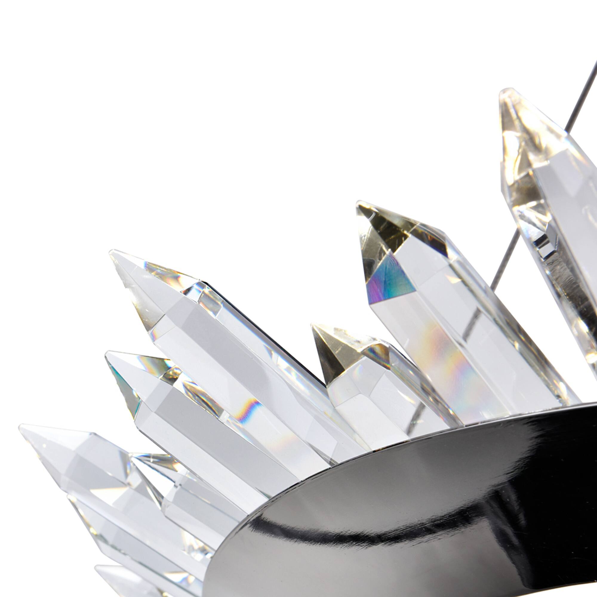 Alt View 1. CWI Lighting - Arctic Queen LED Up Chandelier With Polished Nickel Finish - Polished Nickel.