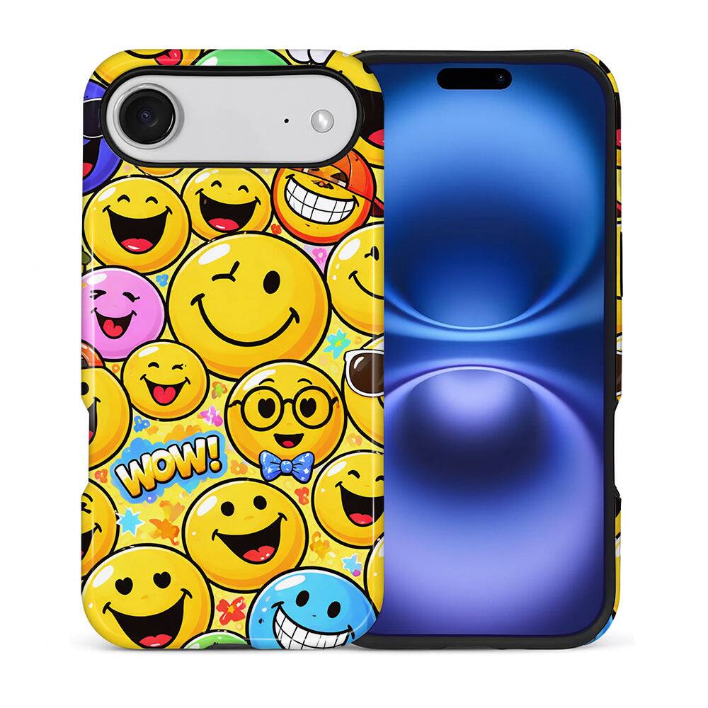 BUBM - Smartphone Case for iPhone - 2-Layer Durable Smartphone Protection Case - Smile Riot - Smile Riot for iPhone Air