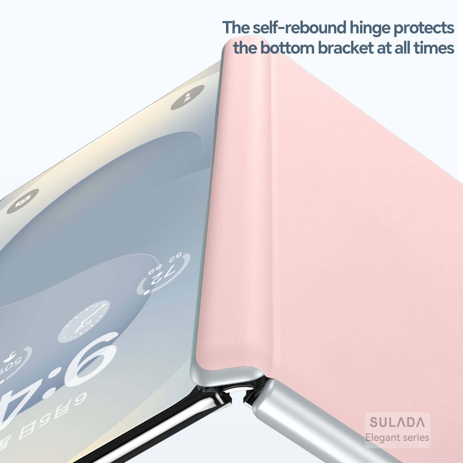 The self-rebound hinge protects the bottom bracket at all times - Z9 GB 72 50 9:Z 65 W SULADA Elegant series