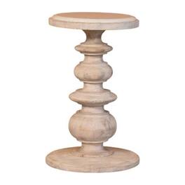 Artisan Furniture - Solid Wood The Bellis Marble Accent Table - Gray