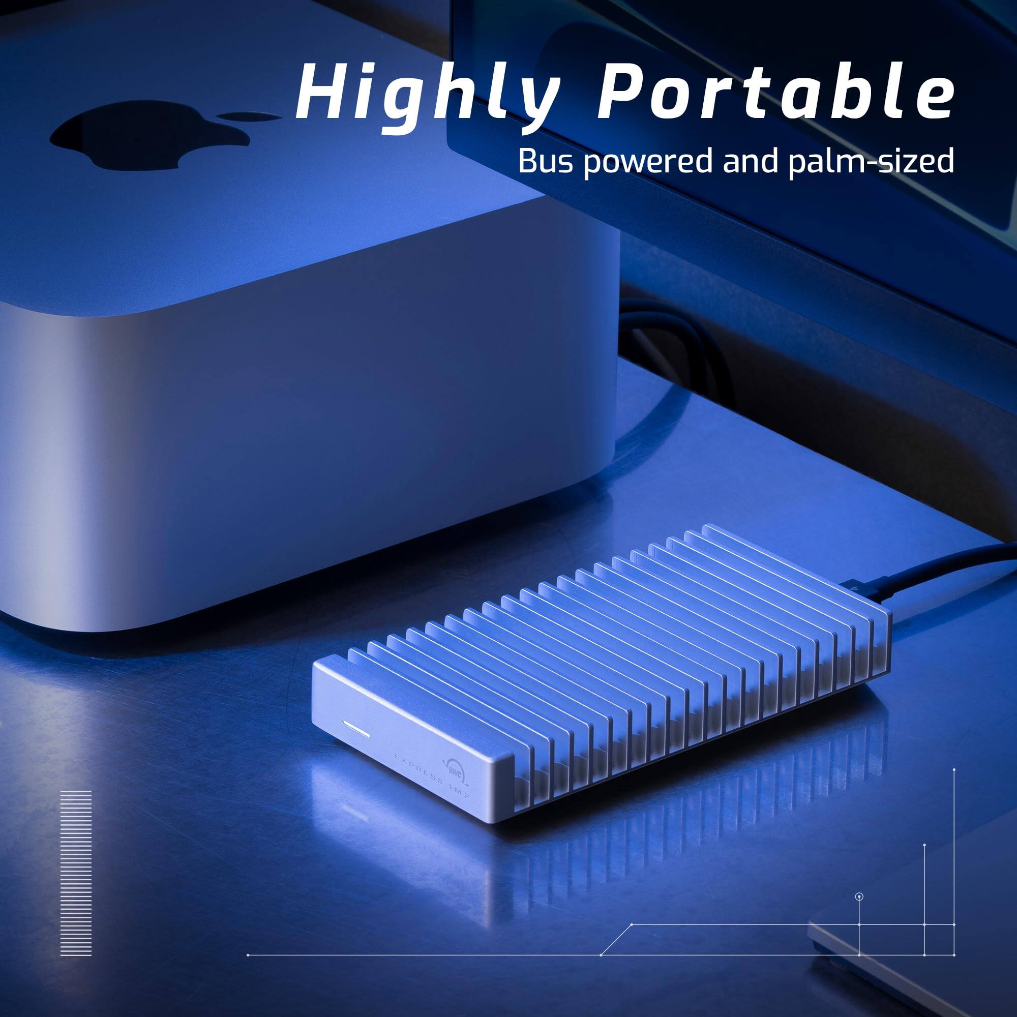 Highly Portable  
Bus powered and palm-sized