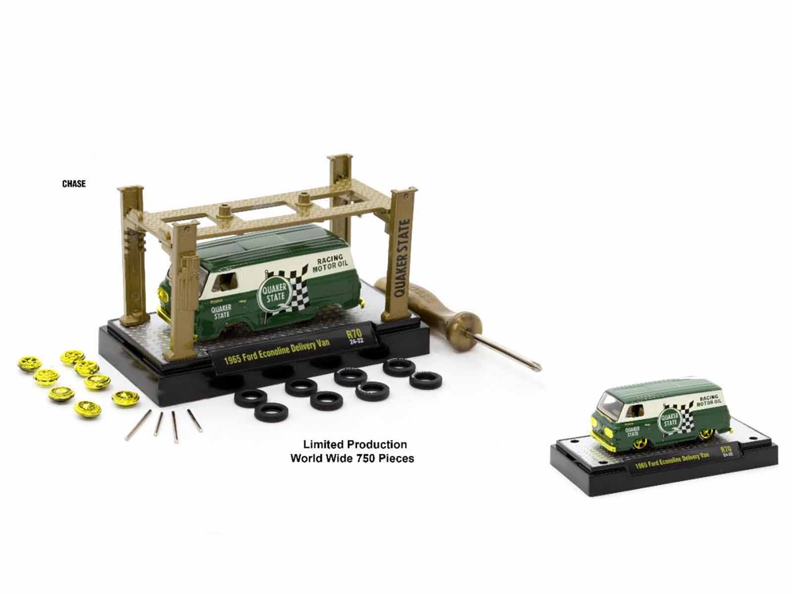 CHASE

QUAKER STATE

RACING MOTOR OIL

QUAKER STATE

1965 Ford Econoline Delivery Van

R70

Limited Production
World Wide 750 Pieces