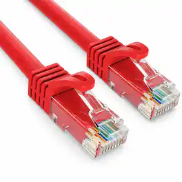 Sanoxy - Cables and Adapters; 5ft Cat6a 600 MHz UTP Snagless Ethernet Network Patch Cable - Red