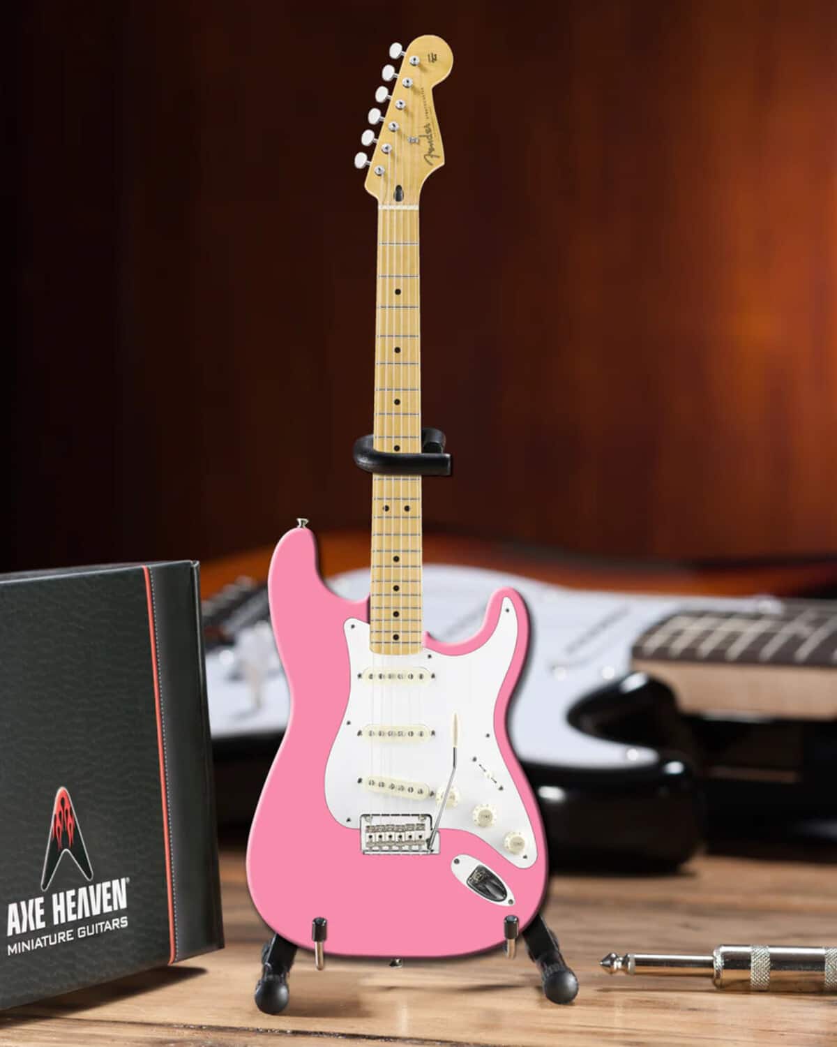 Axe Heaven - Fender Stratocaster Pink Mini Electric Guitar Replica FS-036 - COLLECTABLES - Multicolor