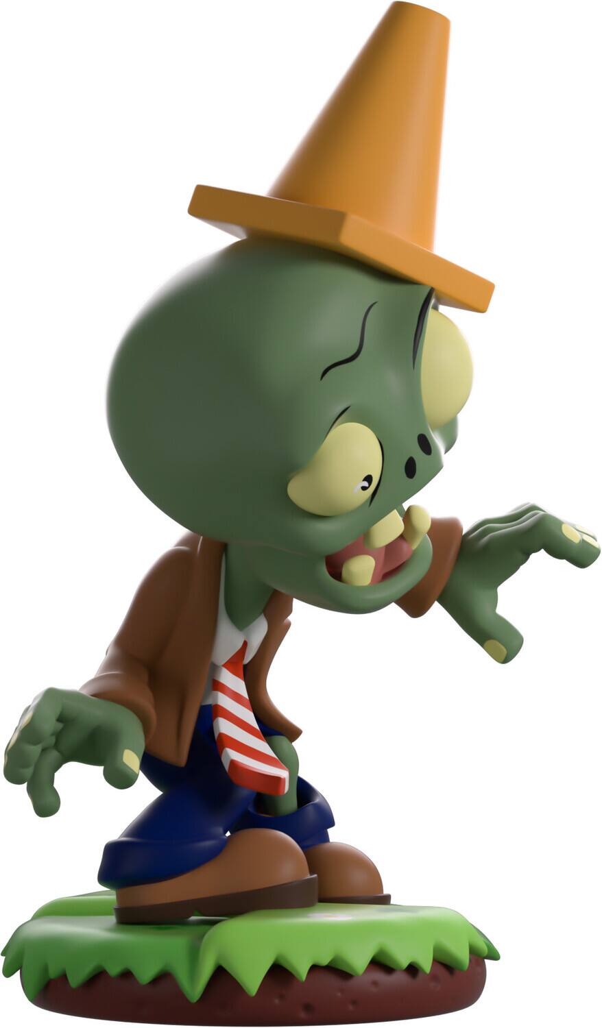 Alt View 2. Youtooz - Youtooz - Plants vs. Zombies - Conehead Zombie Vinyl Figure   - COLLECTIBLES - Multicolor.