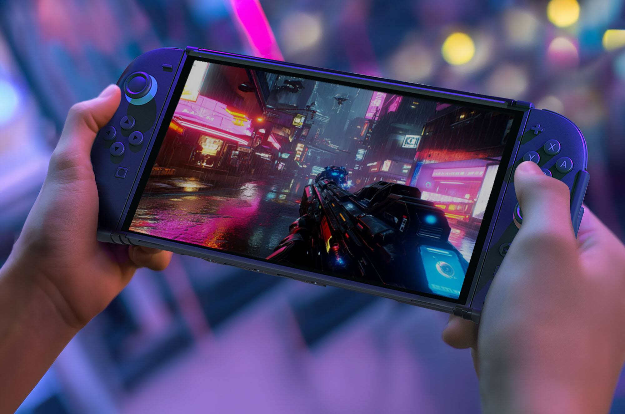 Alt View 12. Spigen - Dual Grip Case for Nintendo Switch 2 - Black.