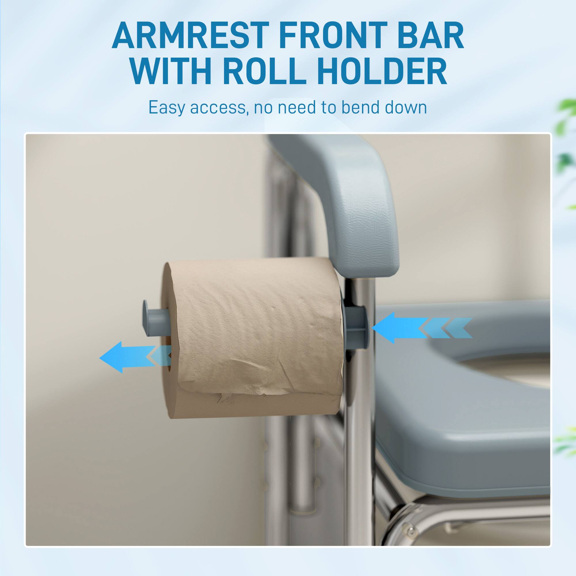 ARMREST FRONT BAR WITH ROLL HOLDER

Easy access, no need to bend down