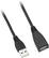 Angle. Dynex™ - 6' USB-A-to-USB-A Extension Cable - Black.