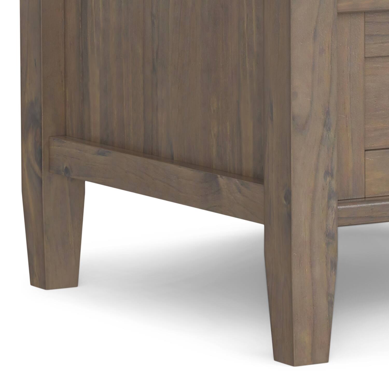 Alt View 6. Simpli Home - Ela SOLID WOOD 20 inch Wide Rectangle Transitional End Table in Smoky Brown - Smoky Brown.