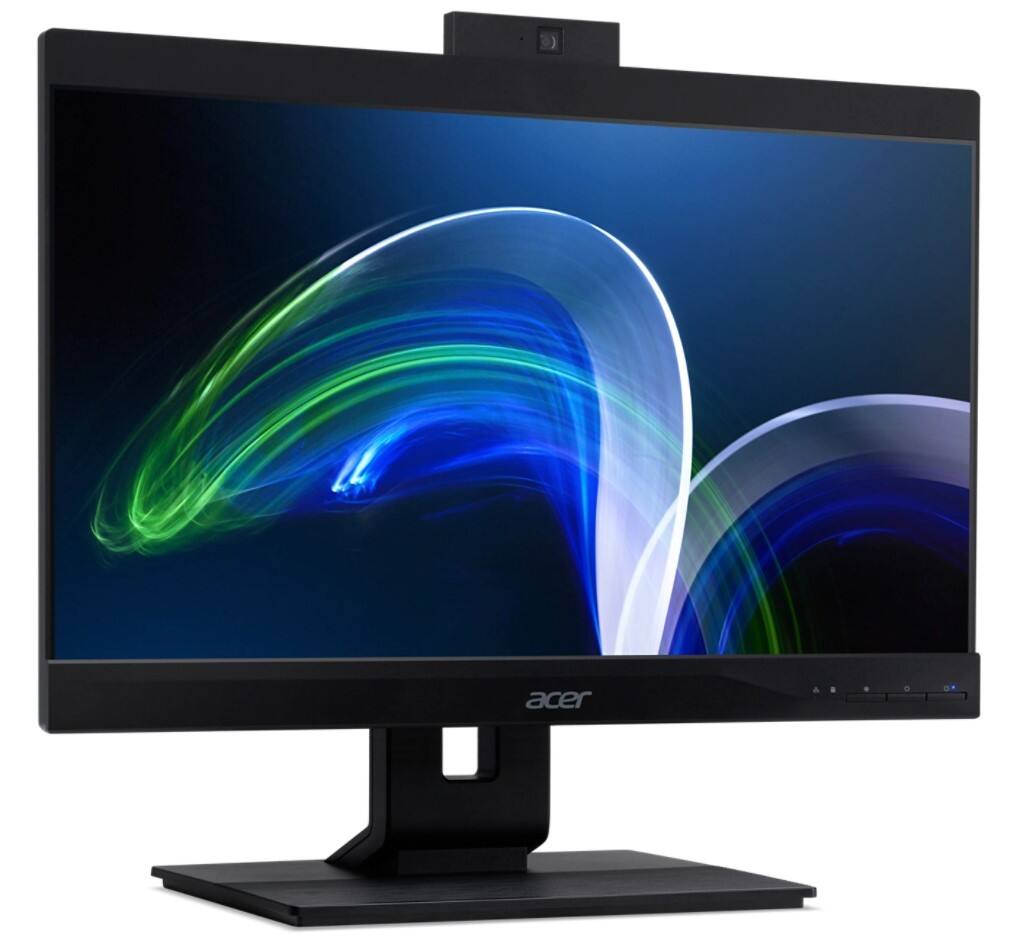 Alt View 2. Acer - Veriton Z4680G-I71170S1 Business All-in-One 21.5" FHD Display (Intel i7-11700, 16GB DDR4, 512GB PCIe SSD, Win 11 Pro) - Black.