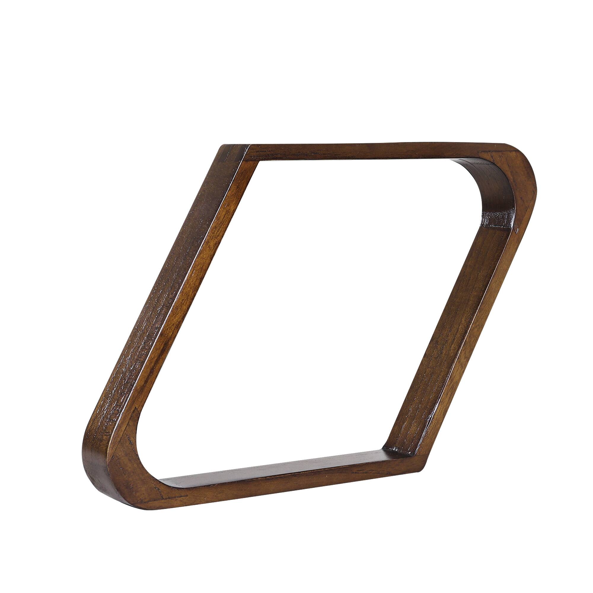 Front. GSE Games & Sports Expert - Espresso Solid Wood 9-Ball Diamond Ball Rack for 2-1/4" Pool Balls, Billiard Ball Rack for Pool Table - Espresso.