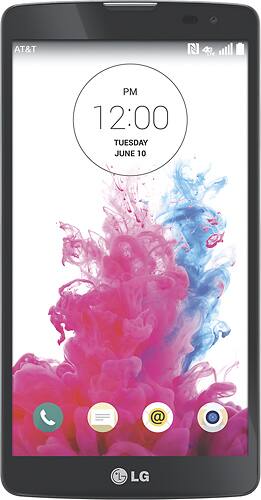 Front. LG - G Vista Cell Phone - Black.