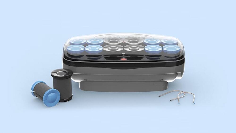 Left. Conair - 12 Piece Ceramic Roller Set - Gray.