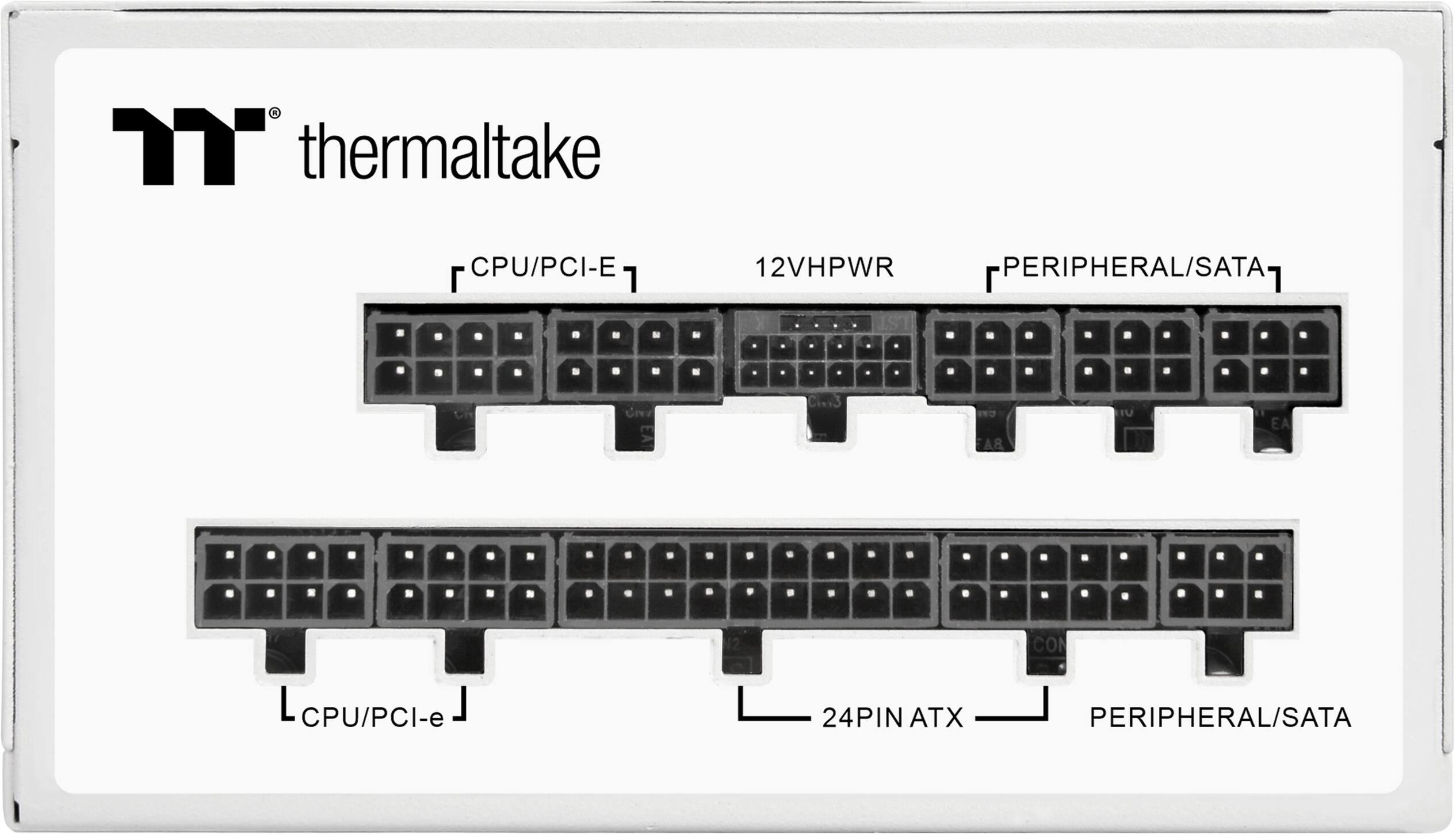 Thermaltake CPU/PCI-E 1 12VHPWR PERIPHERAL/SATA- 1 24PIN ATX PERIPHERAL/SATA