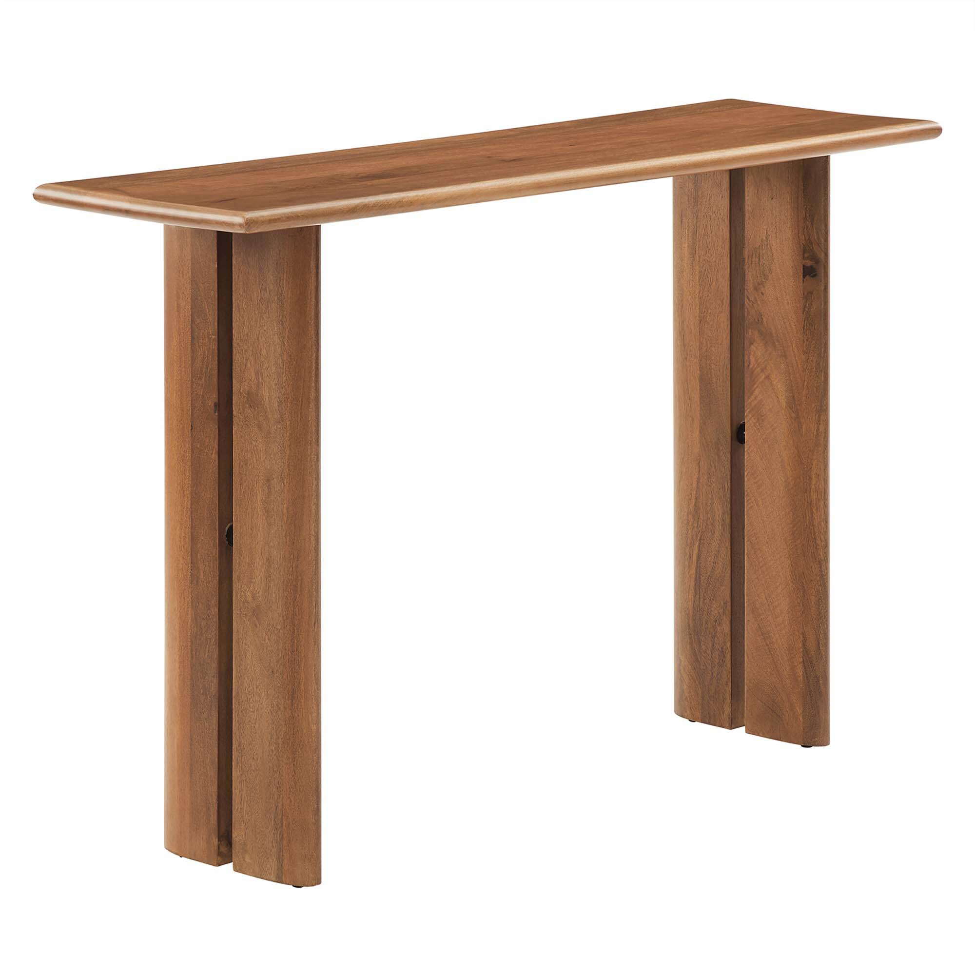 Angle. Modway - Amistad Wood Console Table by Modway - Walnut.