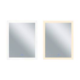 CWI Lighting - Abigail Rectangle Matte LED 32 in. Mirror From our Abigail Collection - White