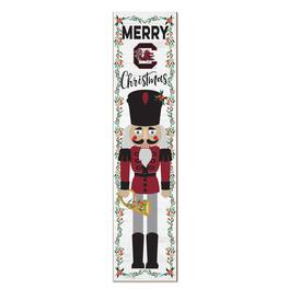 Jardine - South Carolina Gamecocks 11" x 46" Nutcracker Holiday Leaner Sign - White