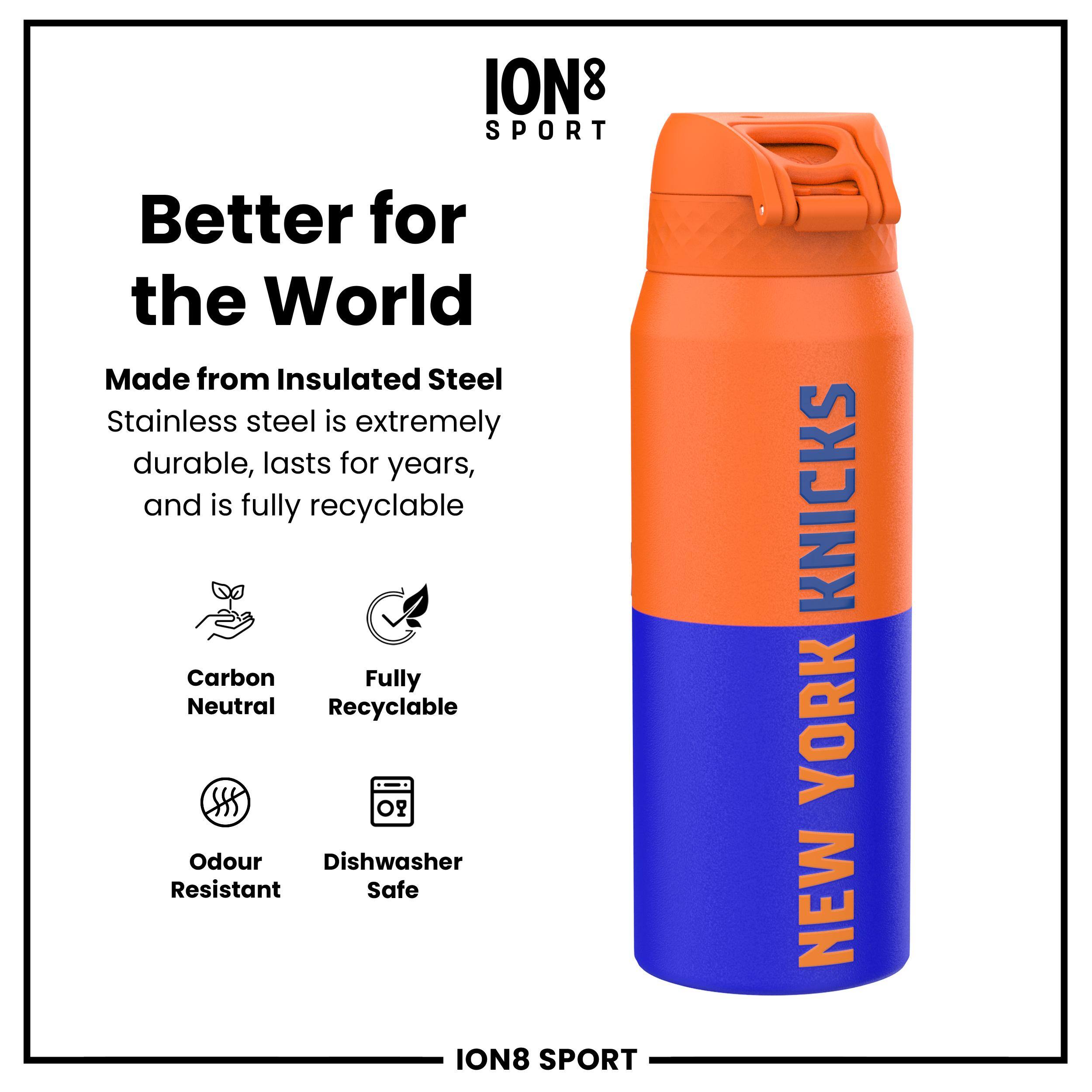 ION8 SPORT

Better for the World

Made from Insulated Steel
Stainless steel is extremely durable, lasts for years, and is fully recyclable

Carbon Neutral
Fully Recyclable
Odour Resistant
Dishwasher Safe

ION8 SPORT