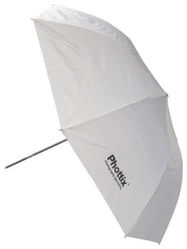 Front Standard. Phottix - Double Small Shoot-Through Umbrella.