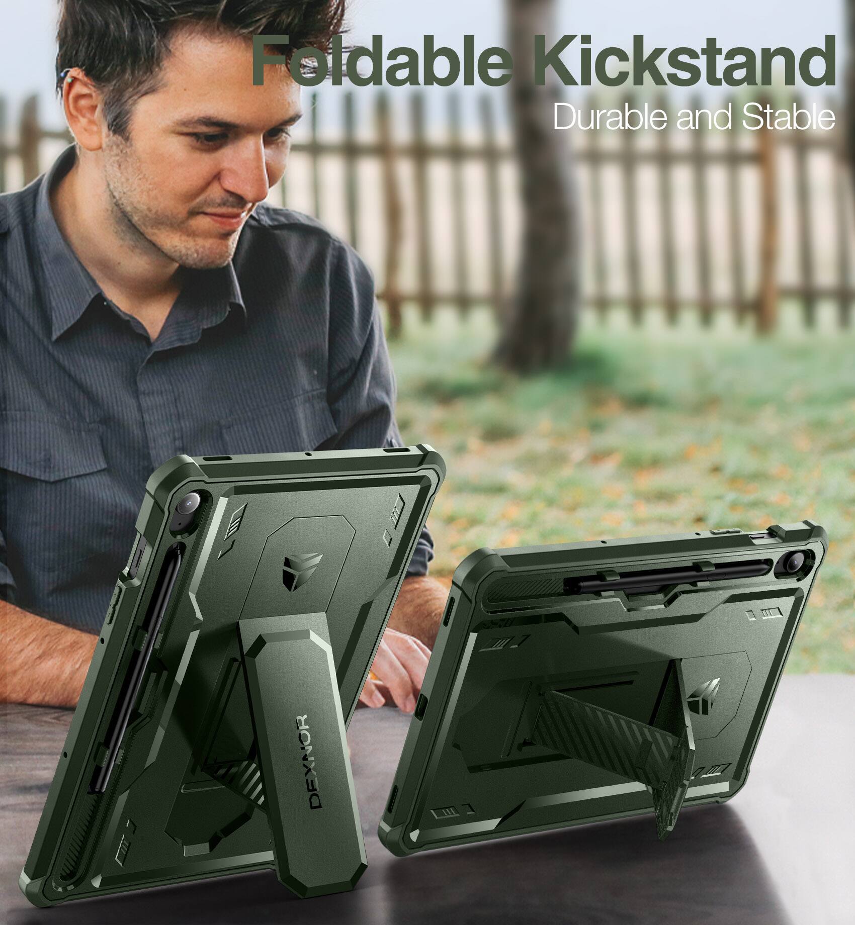 Foldable Kickstand  
Durable and Stable  
DEXNOR AE