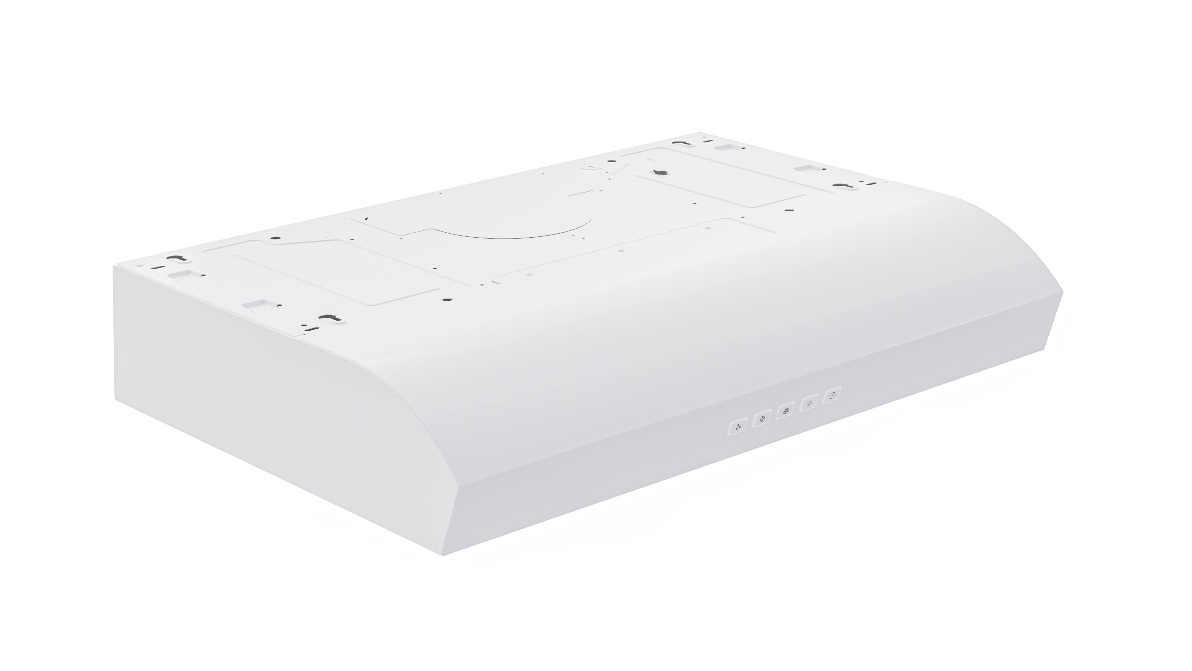 Alt View 2. Broan - Broan-NuTone 30-Inch Under Cabinet Range Hood, ENERGY STAR, 350 Max Blower CFM - White.