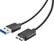 Front. Insignia™ - 4' USB 3.0 Charge-and-Sync Cable - Black.