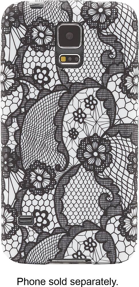 Front. Dynex™ - Case for Samsung Galaxy S 5 Cell Phones - Black, White.