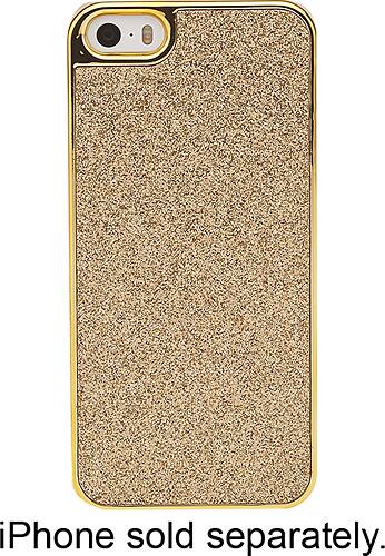 Front. Dynex™ - Case for Apple® iPhone® 5s - Gold.
