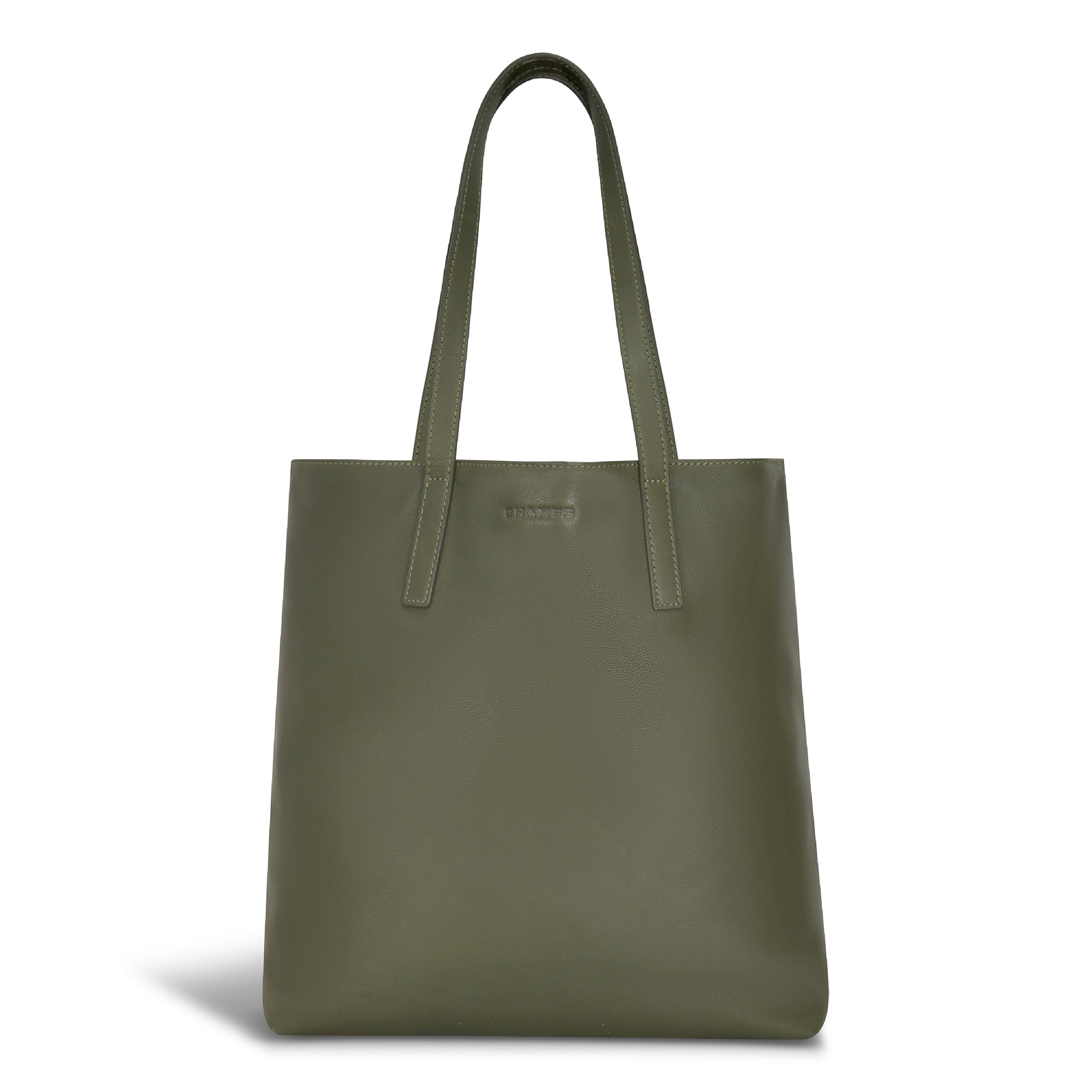 Champs - Onyx Collection Leather Vertical Tote - Khaki
