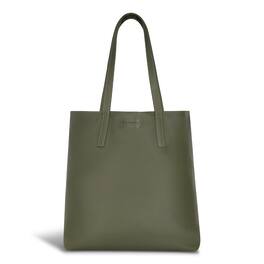 Champs - Onyx Collection Leather Vertical Tote - Khaki