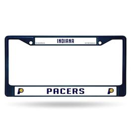 Rico Industries - Indiana Pacers NBA Navy Painted Chrome Metal License Plate Frame - Multi