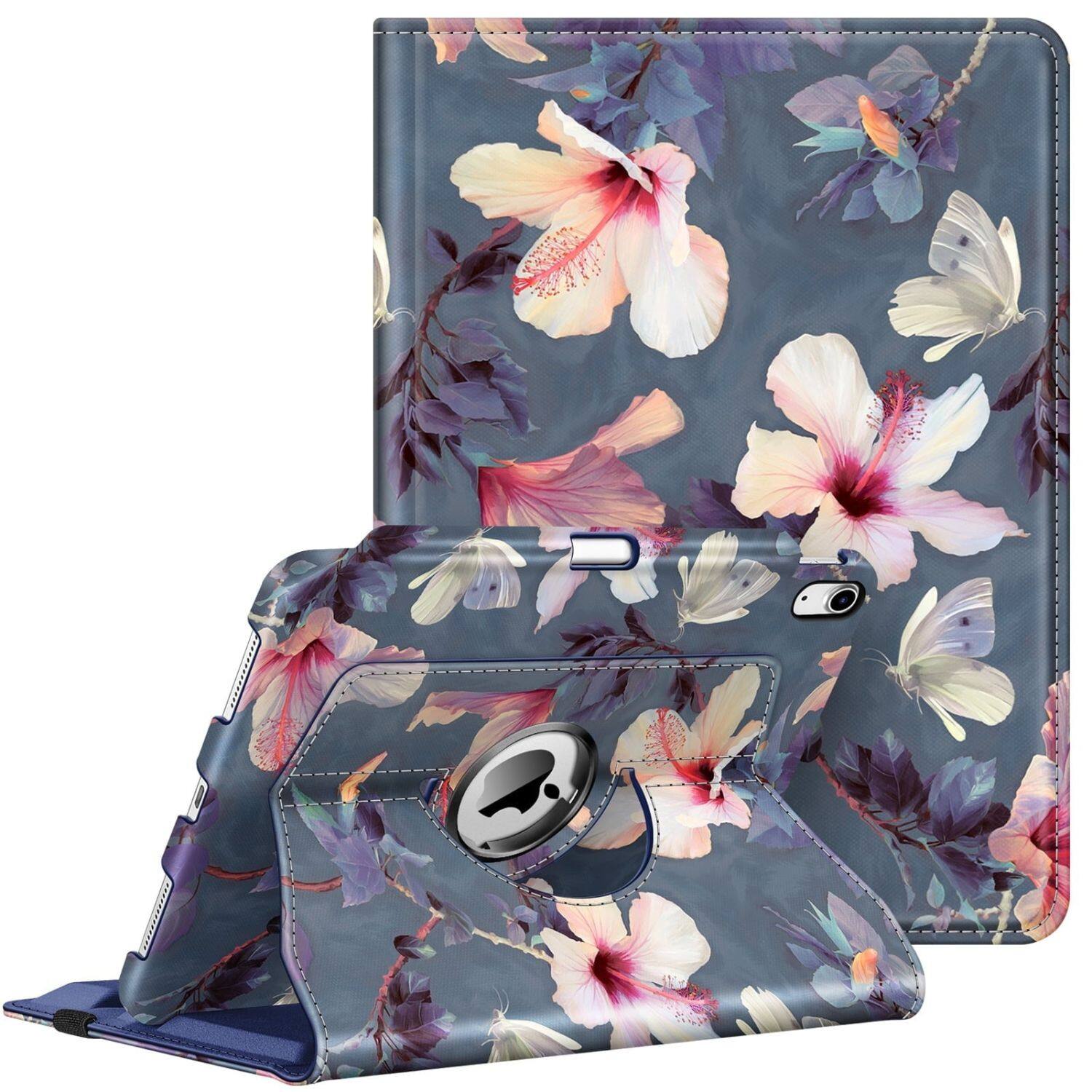 Stock Preferred - Case For iPad (A16) 11th Gen 11 Inch (2025) 360° Rotating Stand Shockproof Blooming Hibiscus - BloomingHibiscus