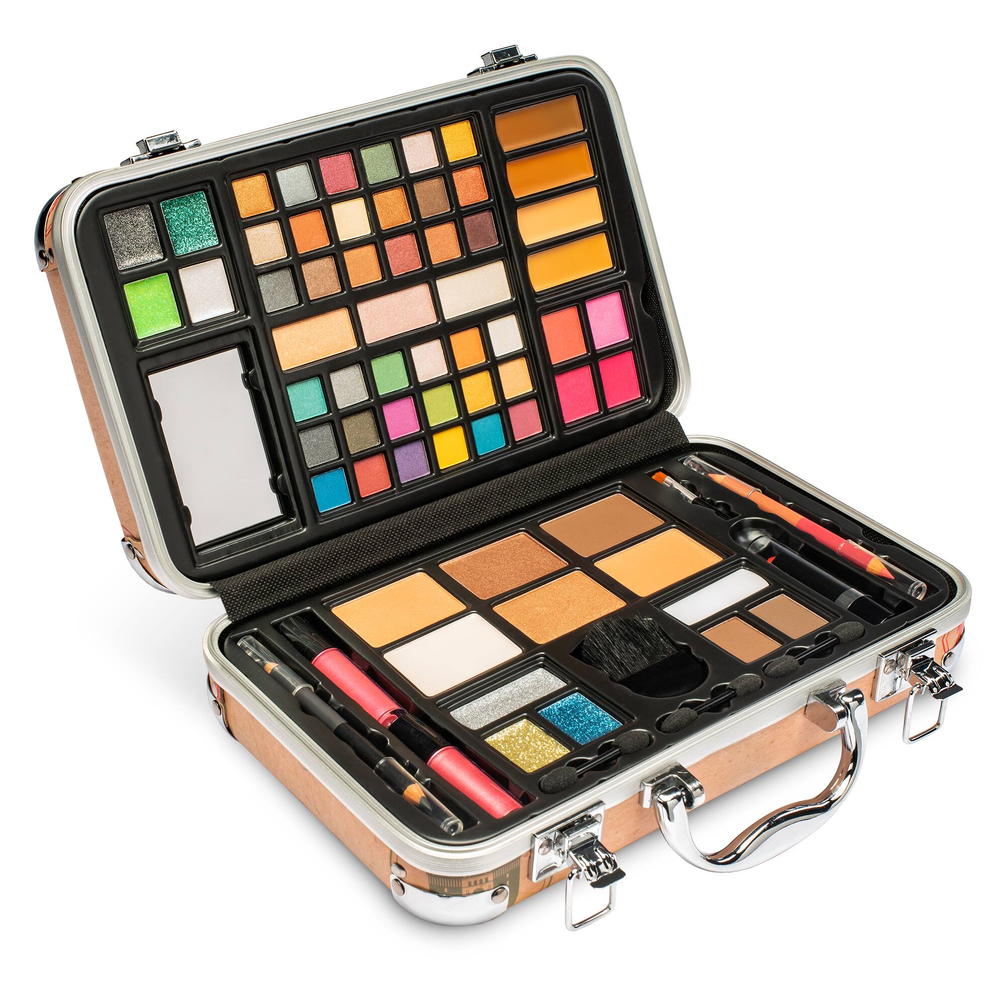 Alt View 8. Vokai - Makeup Kit Set, 74-Piece Makeup Set with Case and Carrying Handle (Naples Case) - Naples Case.