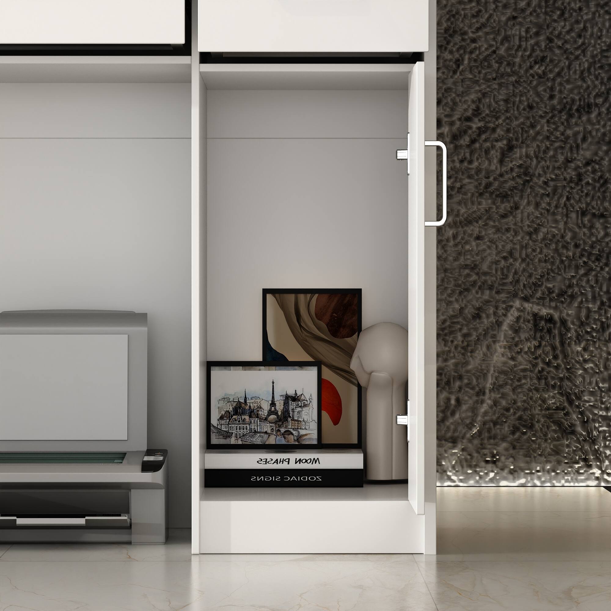 The text on the image reads "Phases of the Moon Signs Zodiac."