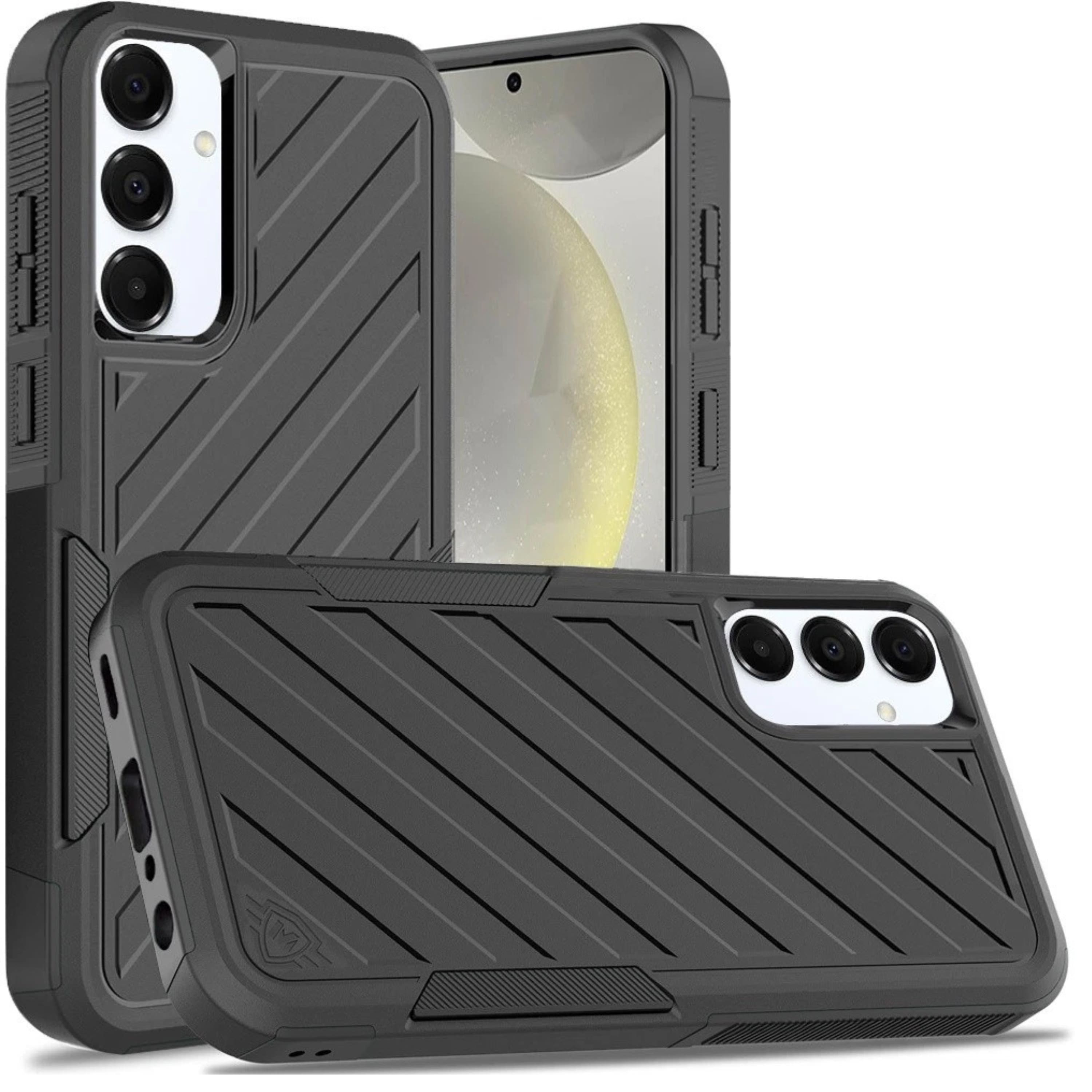 Kitcheniva - Dual Layer Shockproof Rugged Case With Tempered Glass For Samsung S25 S24 - Black price history on PriceWatchPro
