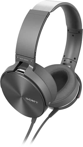 Best Buy: Sony On-Ear Headphones Gray MDRXB950AP/H