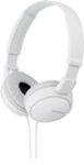 Front. Sony - ZX Series Wired On-Ear Headphones - White.