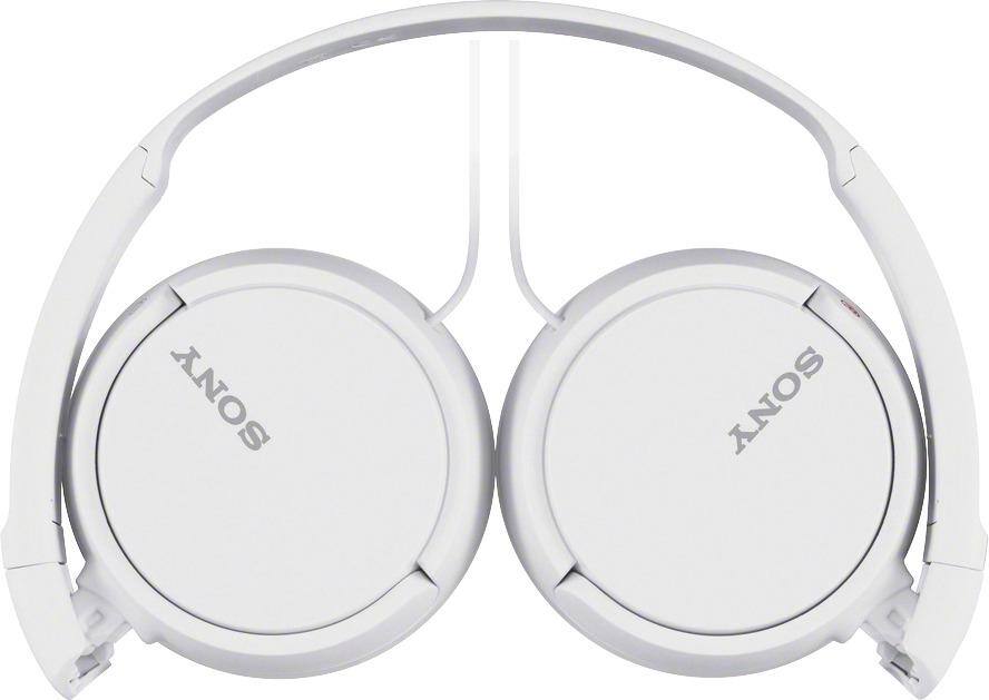 Alt View 11. Sony - ZX Series Wired On-Ear Headphones - White.