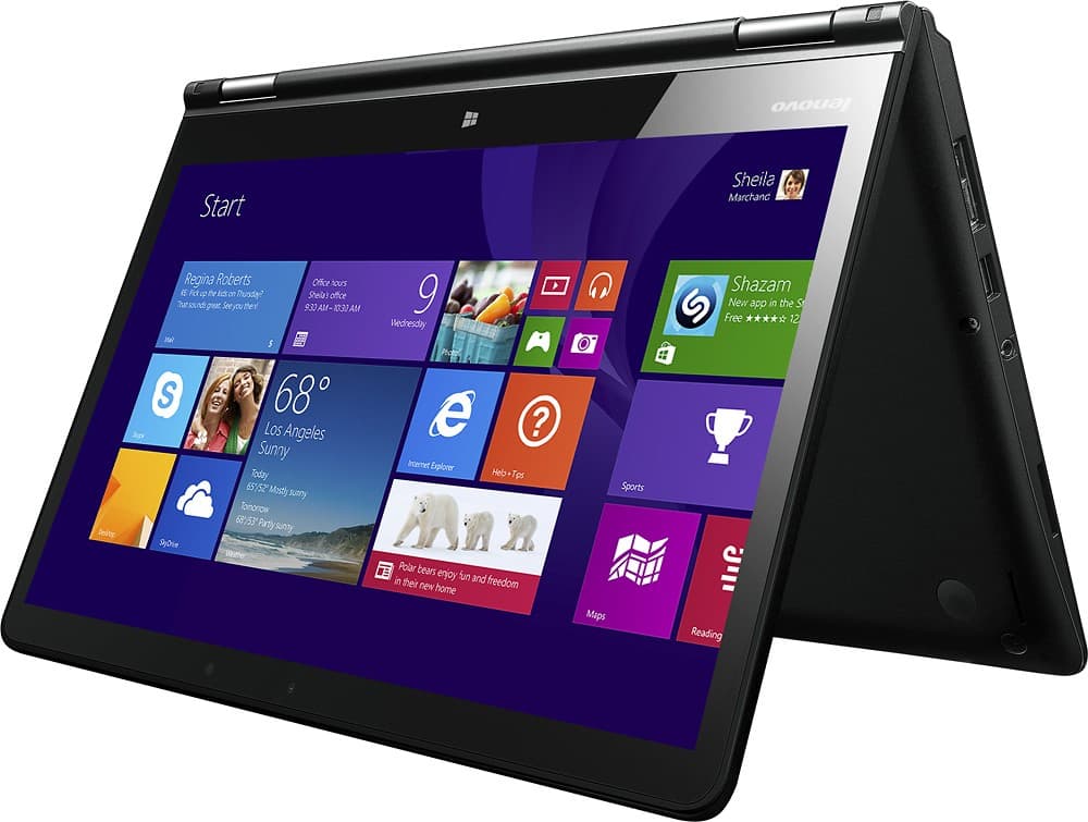 Alt View 12. Lenovo - Thinkpad Yoga 14 2-in-1 14" Touch-Screen Laptop - Intel Core i5 - 8GB Memory - 1TB+16GB Hybrid Drive - Black.