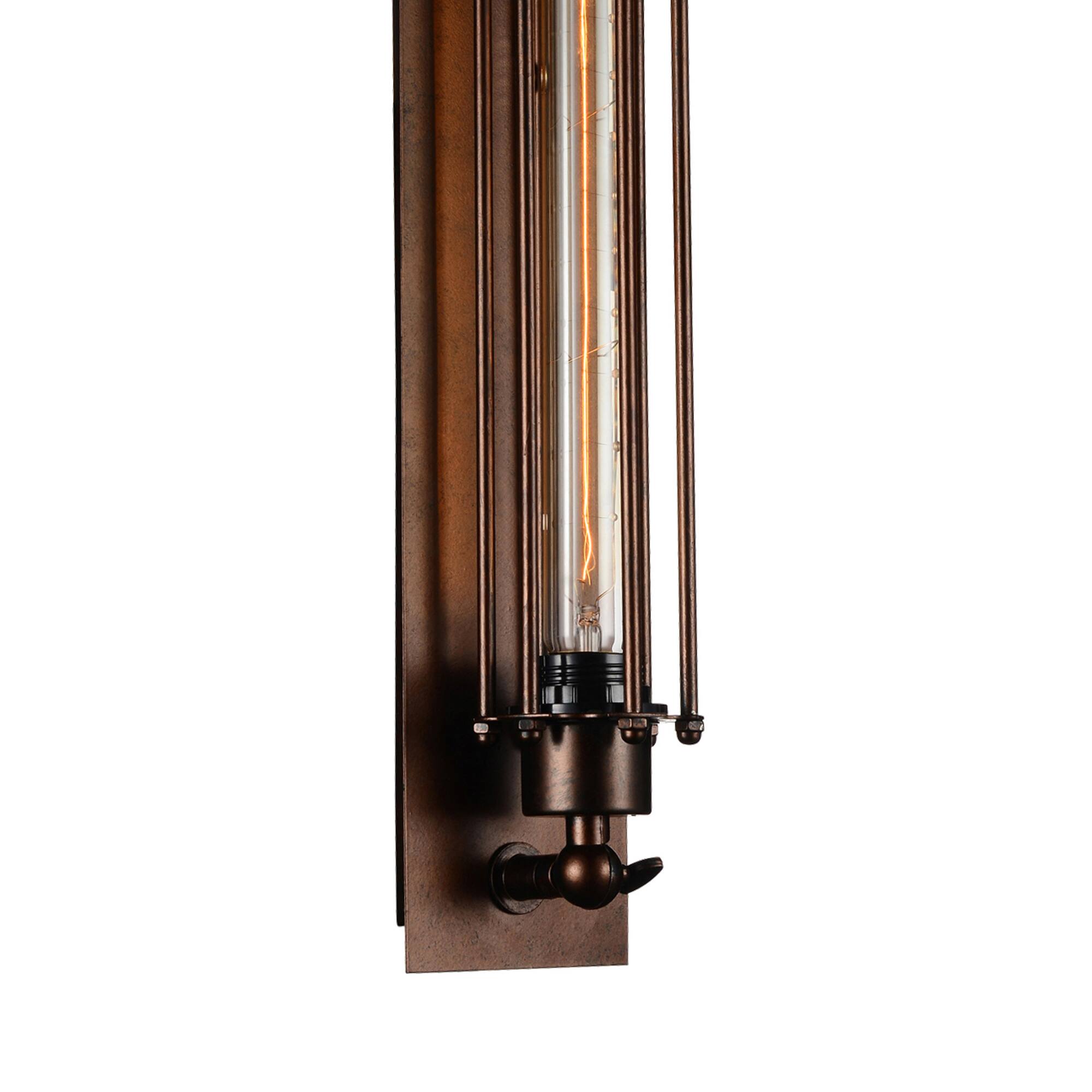 Back. CWI Lighting - Kiera 1 Light Wall Sconce With Chocolate Finish - Chocolate.